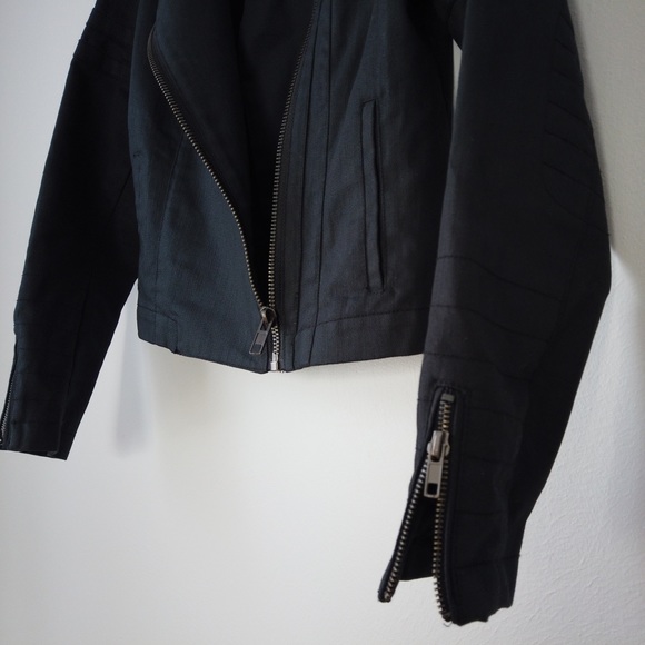 BB Dakota Moto Canvas Twill Jacket Size Small - Picture 7 of 8